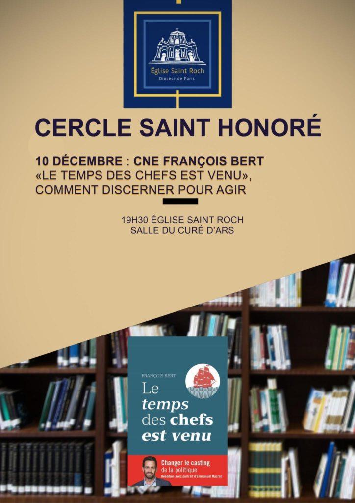 Le cercle Saint Honoré @ Paroisse Saint Roch - Salle du Curé d'Ars