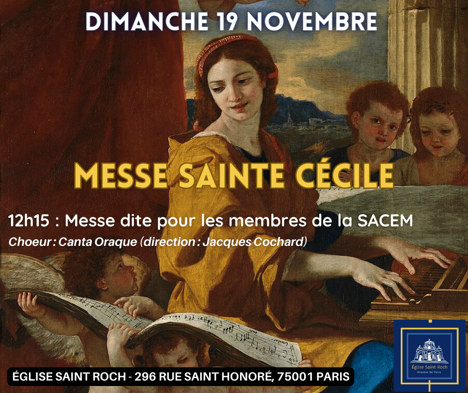 Messe Sainte Cécile Paroisse Saint Roch