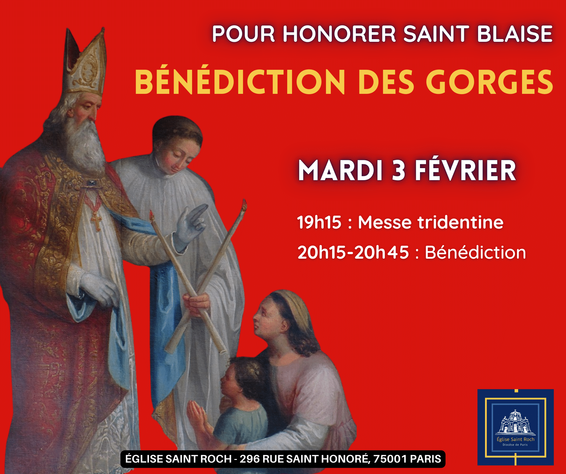 Bénédiction des gorges